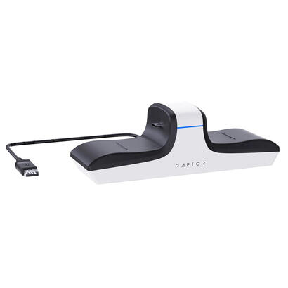 raptor-gaming-cs200-cargador-dual-ps5-blanco-negro-azul