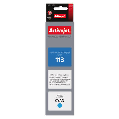 tinta-activejet-ae-113c-reemplazo-para-epson-113-c13t06b240-supreme-70ml-cyan