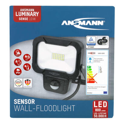ansmann-wfl800s-proyector-led-10w-800lm-w-detector-de-movimiento