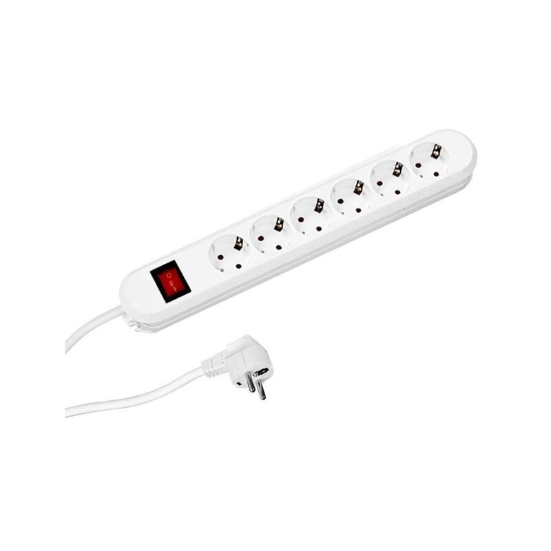 bachmann-regleta-de-enchufes-smart-6-vias-blanca-15m-con-interruptor