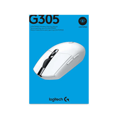 logitech-g305-lightspeed-raton-inalambrico-usb-12000dpi-5-botones-programables-uso-diestro-color-blanco