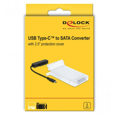 delock-conversor-usb-type-c-a-sata-25-con-cubierta-protectora
