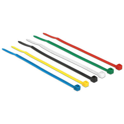 delock-18627-bridas-para-cables-de-colores-l-100-x-w-25-mm-100-piezas-surtido