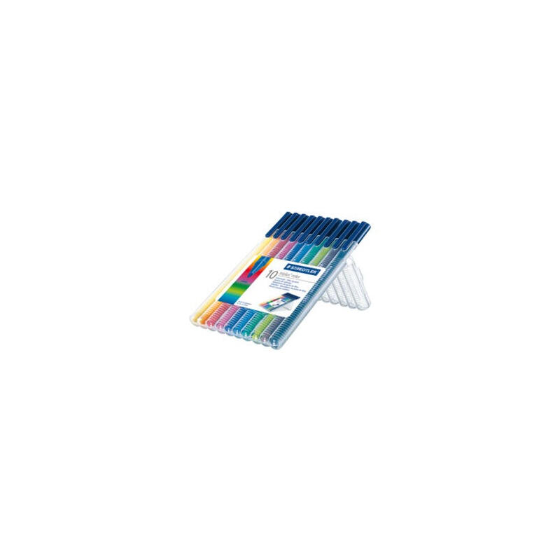 staedtler-rotulador-punta-de-fibra-triplus-color-estuche-10-unidades