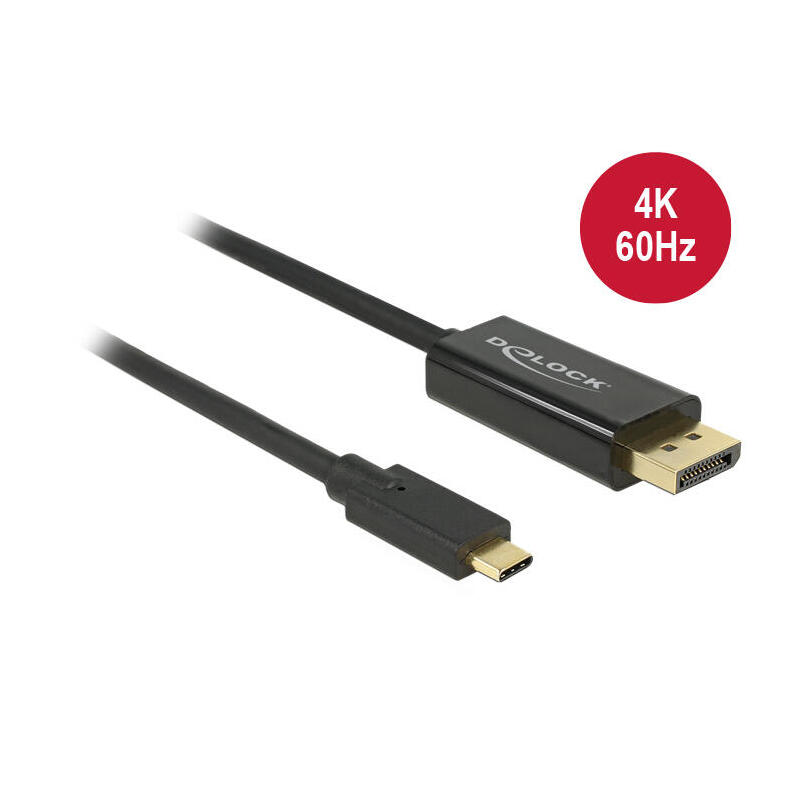 delock-85256-cable-usb-tipo-c-displayport-mm-4k-60-hz-2m-negro