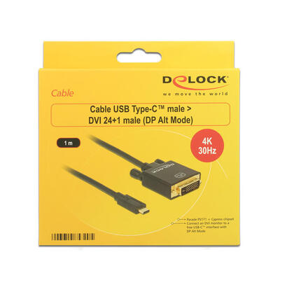 delock-cable-usb-tipo-c-dvi-241-mm-4k-30-hz-1m-negro