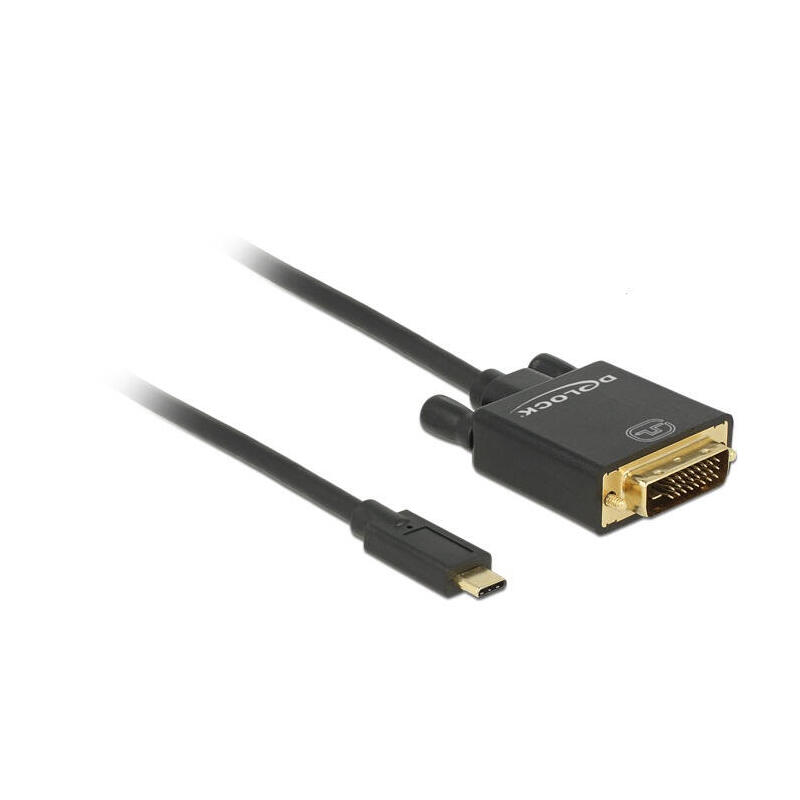 delock-cable-usb-tipo-c-dvi-241-mm-4k-30-hz-2m-negro