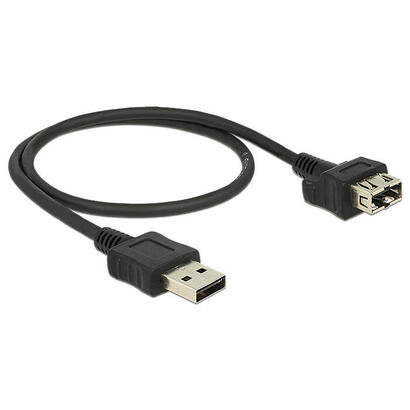 delock-05m-2xusb20-a-cable-usb-05-m-20-usb-a-negro