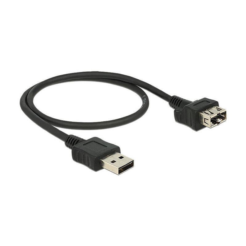 delock-05m-2xusb20-a-cable-usb-05-m-20-usb-a-negro