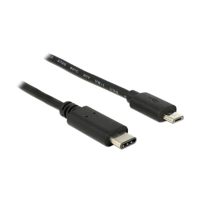 delock-05m-usb20-cusb20-micro-b-cable-usb-05-m-20-micro-usb-b-usb-c-negro