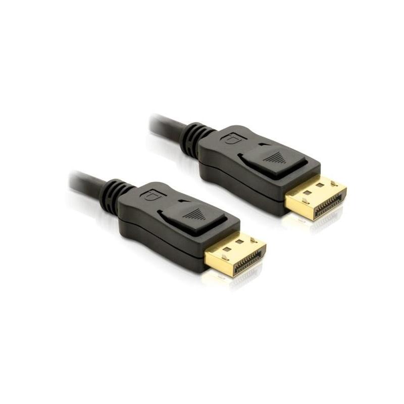 delock-cable-displayport-1m-m-m-gold-negro