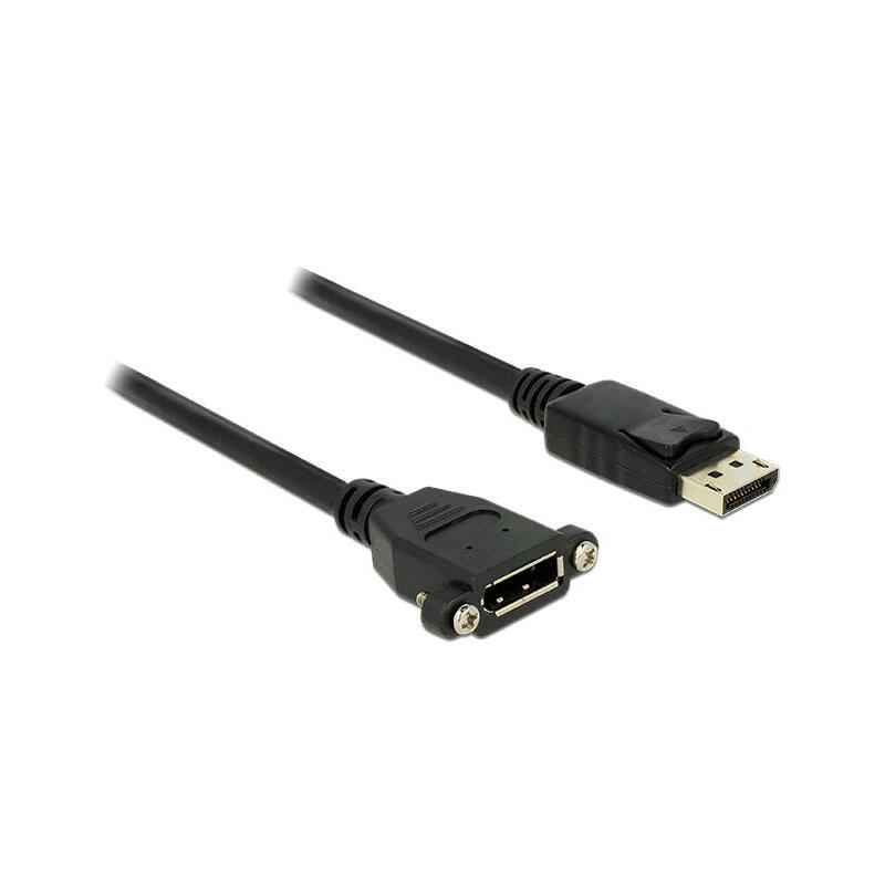 delock-cable-displayport-1m-mh-negro delock-cable-displayport-1m-mh-negro