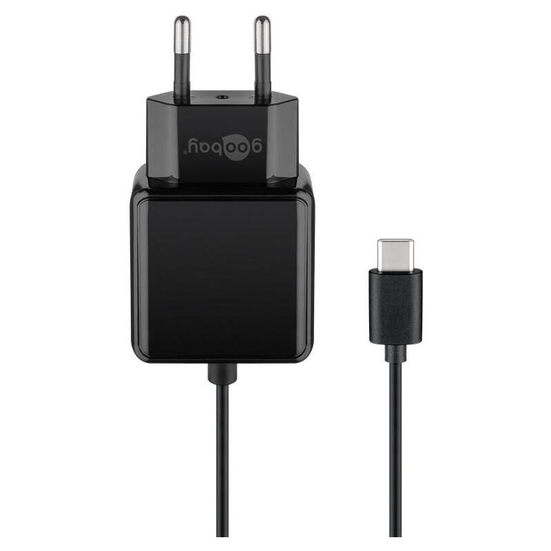 goobay-cargador-de-pared-con-cable-usb-c-de-15-m-3a-15-w-negro