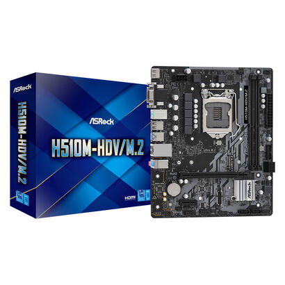 placa-base-asrock-intel-1200-h510m-hdvm2-m-atx-2xd4-3200-usb32-sata3