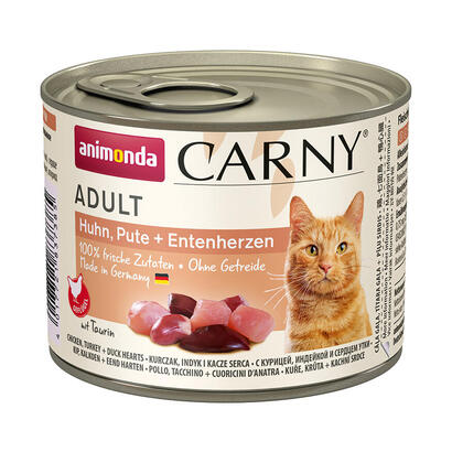 animonda-carny-adult-sabor-pollo-pavo-corazones-de-pato-comida-humeda-para-gatos-200g