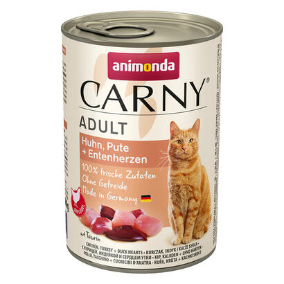 animonda-carny-adult-sabor-pollo-pavo-corazones-de-pato-comida-humeda-para-gatos-400g