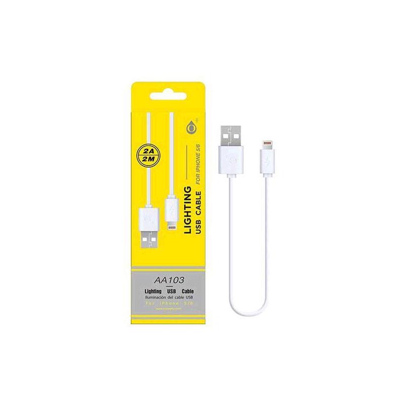 cable-datos-iphone-5678xxsxr-alta-calidad-2m-one-aa103-blanco