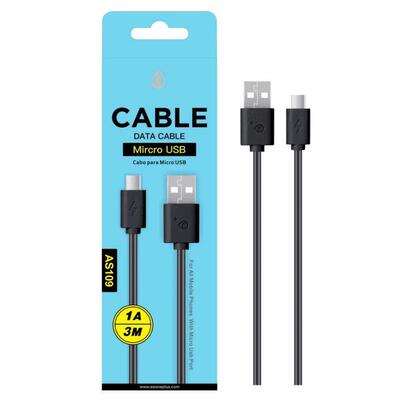 cable-usb-a-micro-usb-3m-negro-as109-one