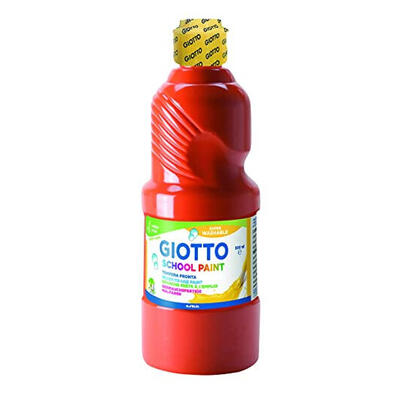 giotto-tempera-escolar-lavable-rojo-escarlata-botella-500-ml