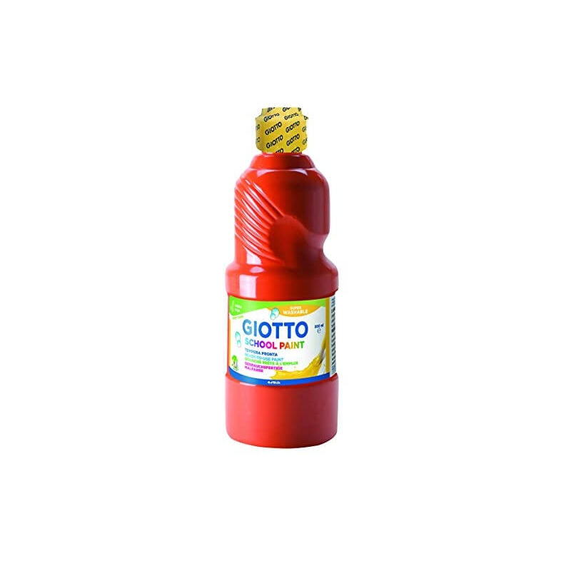 giotto-tempera-escolar-lavable-rojo-escarlata-botella-500-ml