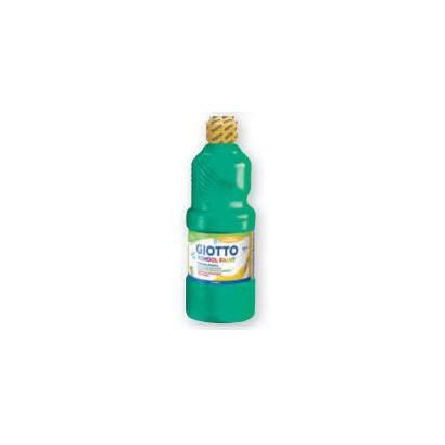 giotto-tempera-escolar-lavable-verde-cinabrio-botella-500-ml