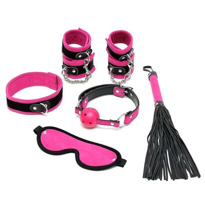 rimba-bondage-play-set-de-bondage-6-piezas-color-rosa