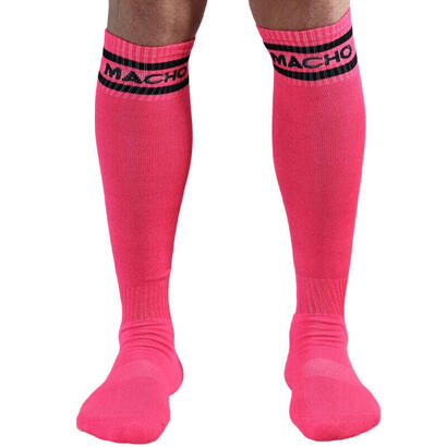macho-calcetines-largos-talla-unica-rosa