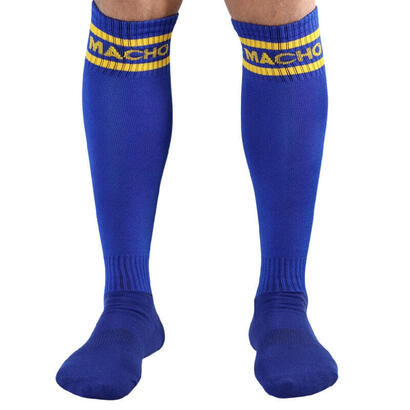 macho-calcetines-largos-talla-unica-azul