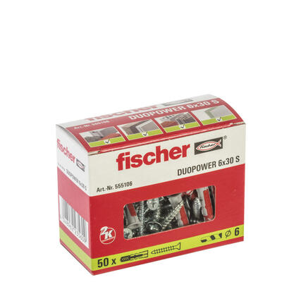 taco-fischer-duopower-o6x30mm-stornillo-o45x40mm-caja-50-unid-555106