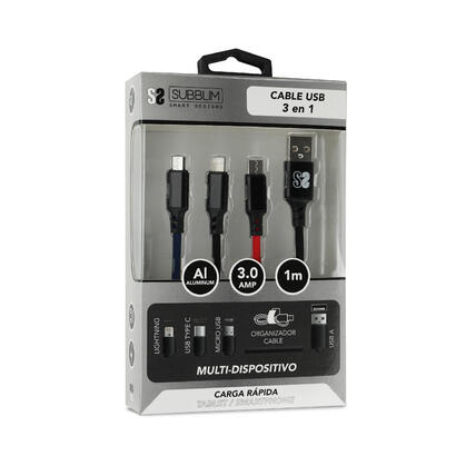 cable-usb-20-subblim-sub-cab-3in101-micro-usbtype-clighting-usb-macho-1m