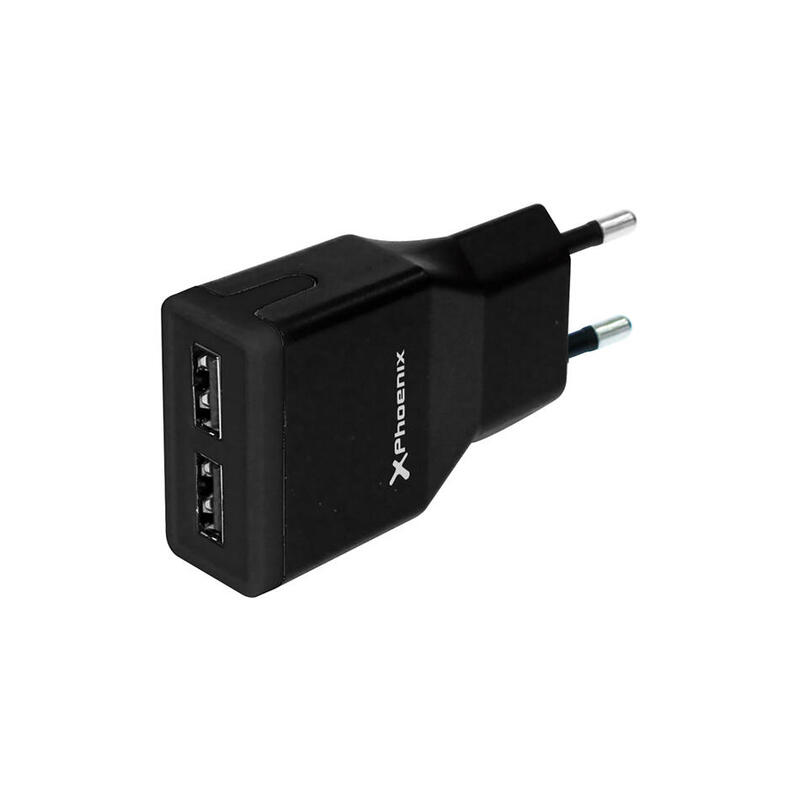 cargador-adaptador-usb-universal-de-pared-5v-phoenix-phmicrousbcharger-2-salidas-total-usb-2a-incluye-cable-usb-a-micro-usb-negr