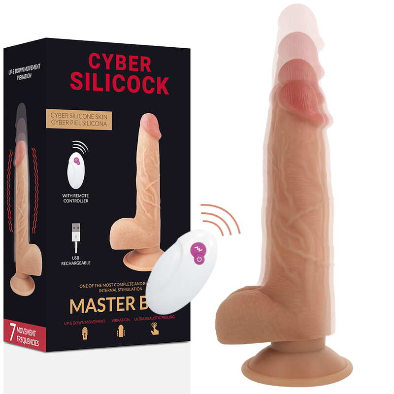 cyber-silicock-realistico-control-remoto-master-ben-2388-cm-o-43-cm