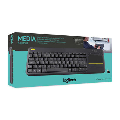 teclado-belga-logitech-k400-plus-tv-rf-inalambrico-azerty-negro