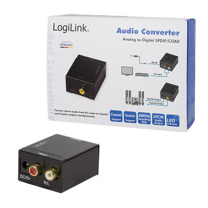 logilink-ca0102-convertidor-de-audio-negro