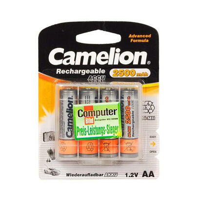 pilas-camelion-aahr6-2500-mah-recargables-ni-mh-4-piezas