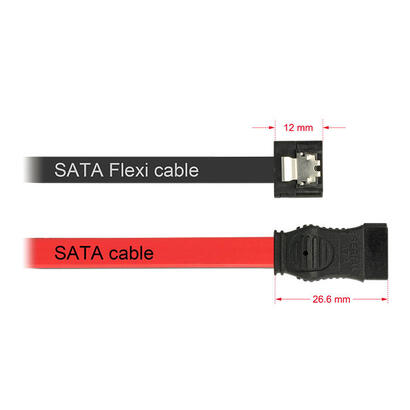 delock-cable-sata-iii-sata-020m-flexi-negro