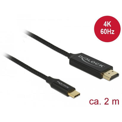 delock-cable-usb-tipo-c-macho-hdmi-a-macho-4k-60-hz-2-m-negro