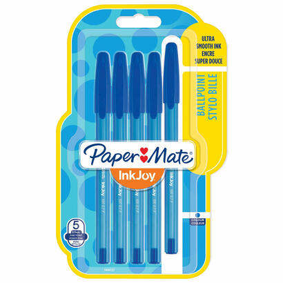 boligrafo-paper-mate-inkjoy-100-tapa-5-azul-m-10mm-blister