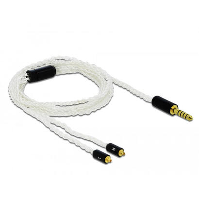 delock-cable-de-audio-de-44-mm-de-5-pines-macho-2-x-mmcx-macho-120-m