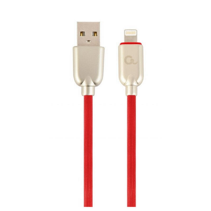 gembird-cable-premium-usb-a-de-8-pines-enchufes-de-metal-cable-de-goma-2-m-rojo