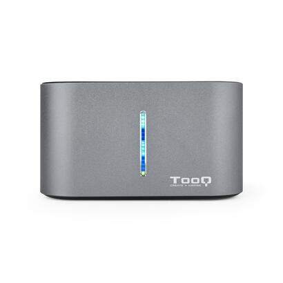 tooq-docking-station-usb-3031-gen-1-hddssd-25-35-sata-boton-de-clonacion-grisnegro