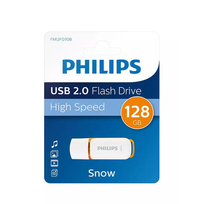 pendrive-philips-usb-20-128gb-snow-edition-orange