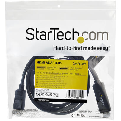 startech-cable-2m-hdmi-a-displayport-4k-30hz-usb-powered