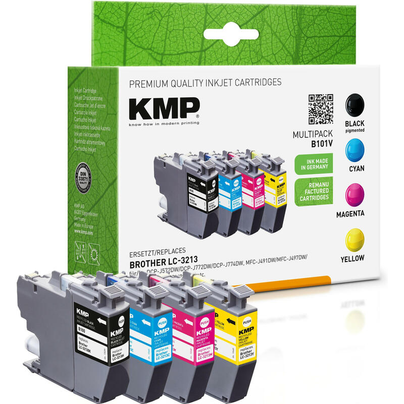 kmp-patrone-brother-lc3213-bkcyanmagyel-4x400-s-b101v-extern-retail