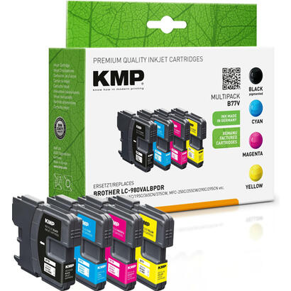 kmp-b77v-vorteilspack-bkcmy-kompatibel-mit-brother-lc-980