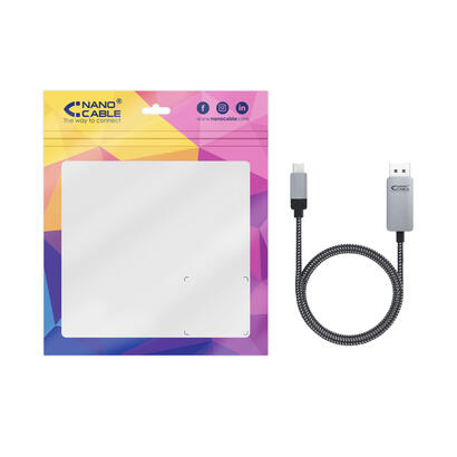 nanocable-cable-conversor-usb-c-macho-a-displayport-macho-180m-negroplata
