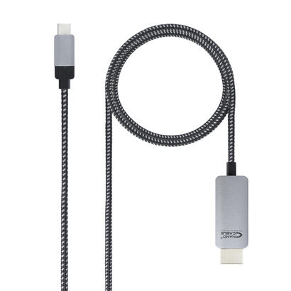 nanocable-cable-conversor-usb-c-macho-a-hdmi-macho-180m-negroplata