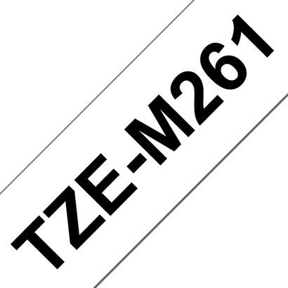 brother-tze-m261-cinta-laminada-mate-negro-blanco