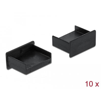 delock-cubierta-antipolvo-para-usb-tipo-a-hembra-10-piezas-negro