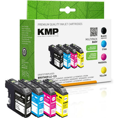 kmp-patrone-brother-lc123valbpdr-multipack-4x-600-s-b60v